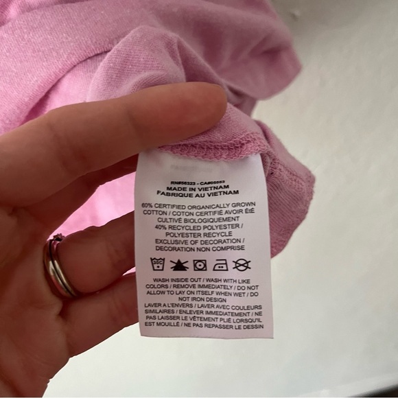 Nike Top Women's XL NSW Gym Vintage Pink Rise Just Do It Graphic T-Shirt Y2K - Picture 8 of 8